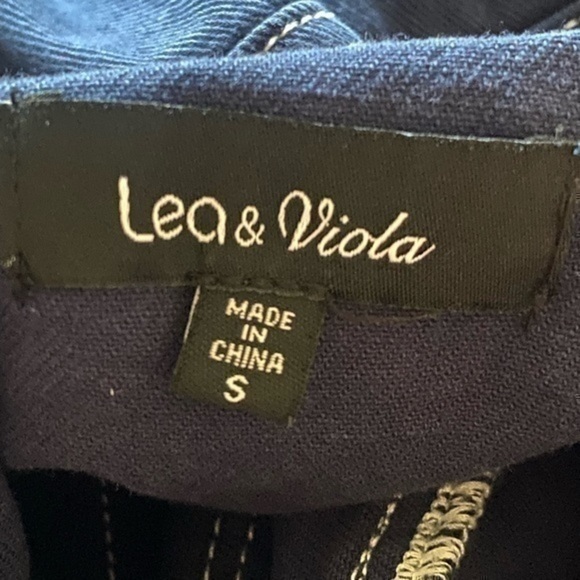 SOLD!! Lea & Viola Blue Jumpsuit - Picture 6 of 11